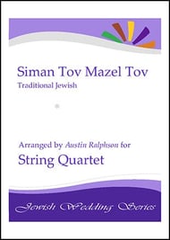 Siman Tov Mazel Tov (Jewish Wedding) - string quartet P.O.D. cover Thumbnail